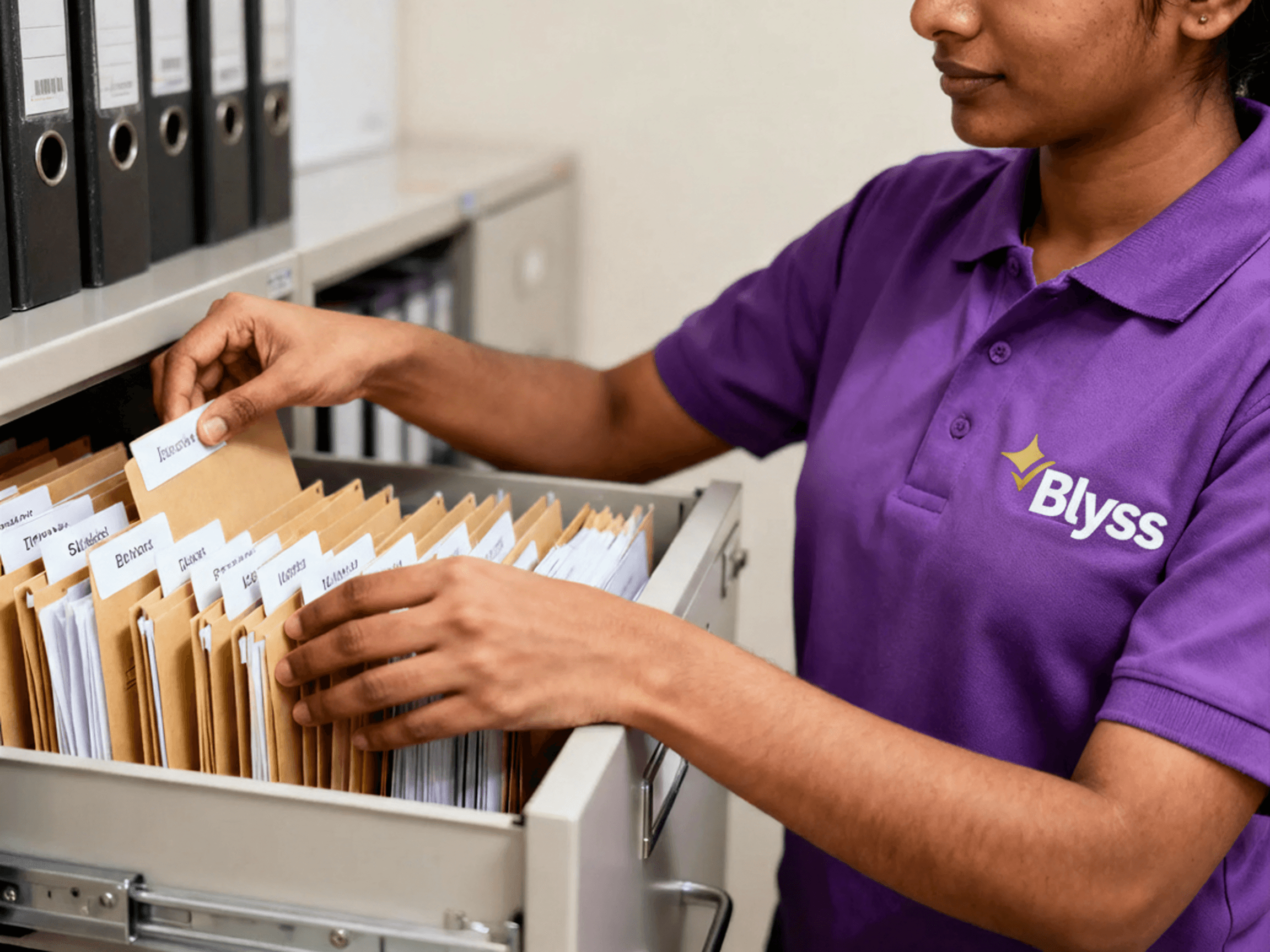 Arranging Files & Rack Organizing